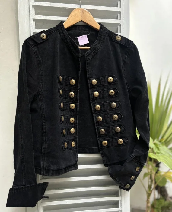 Chaqueta Napoleón  Denim Rigido