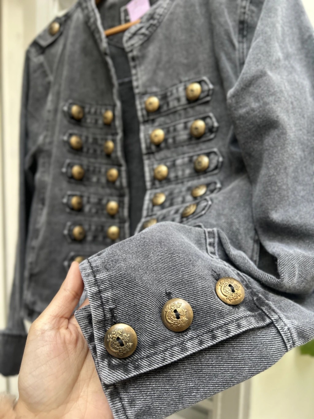 Chaqueta Napoleón  Denim Rigido - Imagen 3