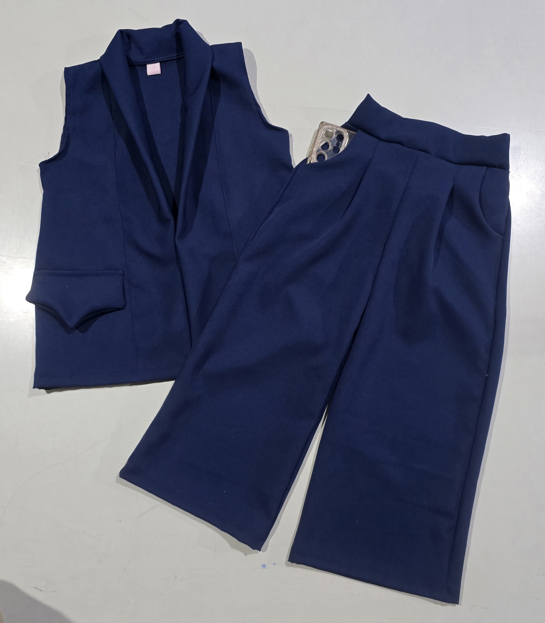Conjunto Sastrero. Chaleco + Palazo con Bolsillos - Imagen 1