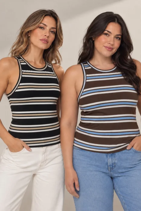 Talles 40 al 46/48 - Línea Curvy - Musculosa Copérnico