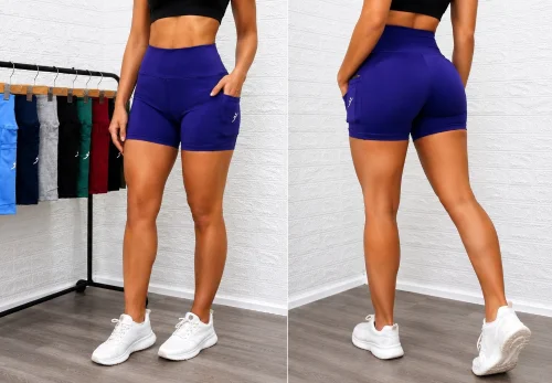 Short Deportivo Costura Bordado