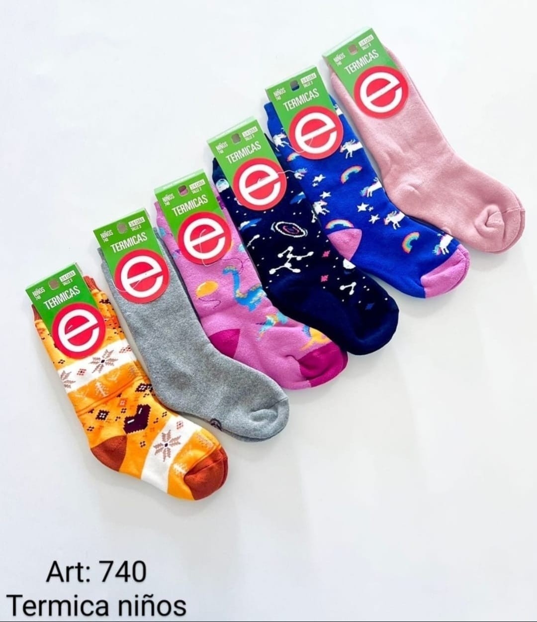 (art:740)elemento Termica Niñ@s 3/4 Caña Medias Estampadas - Imagen 2