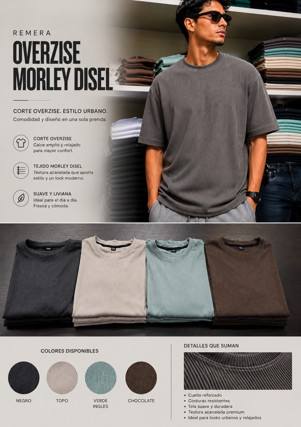 Remera Overzise Morley Disel - Imagen 2