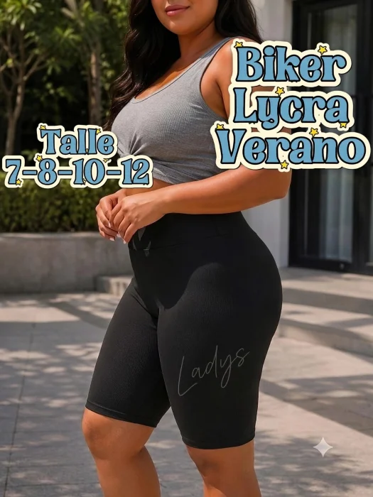 Biker Lycra Liso 7 al 12