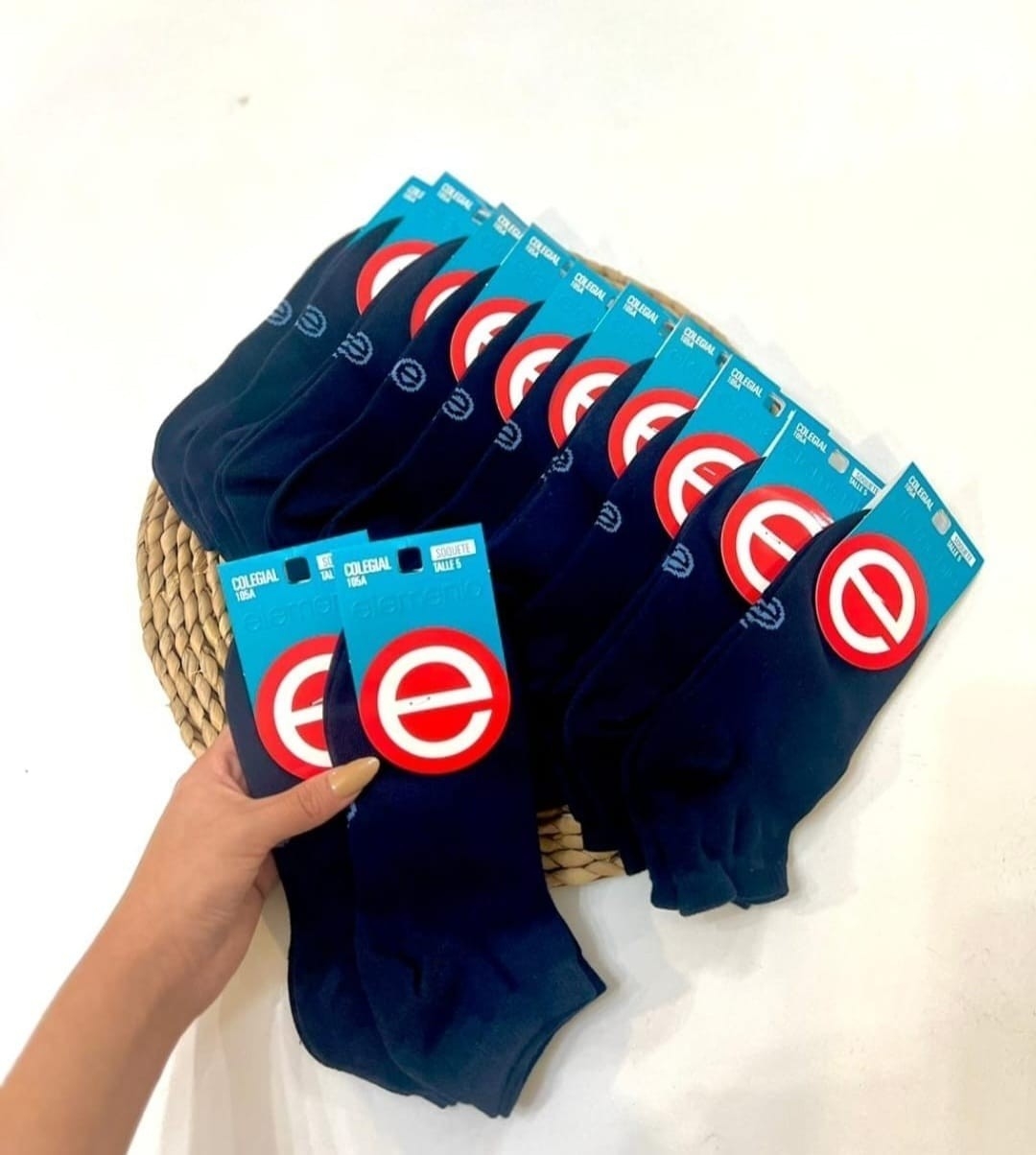 (art:105a)elemento Media Colegial Soquete Juvenil Unisex - Imagen 2