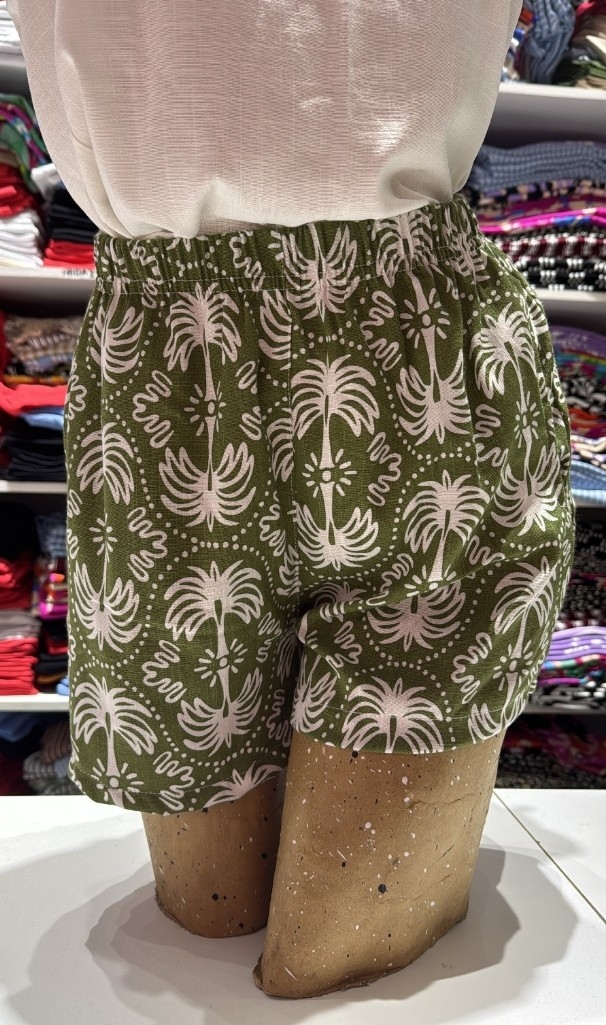 Short de Lino Estampado - Imagen 2