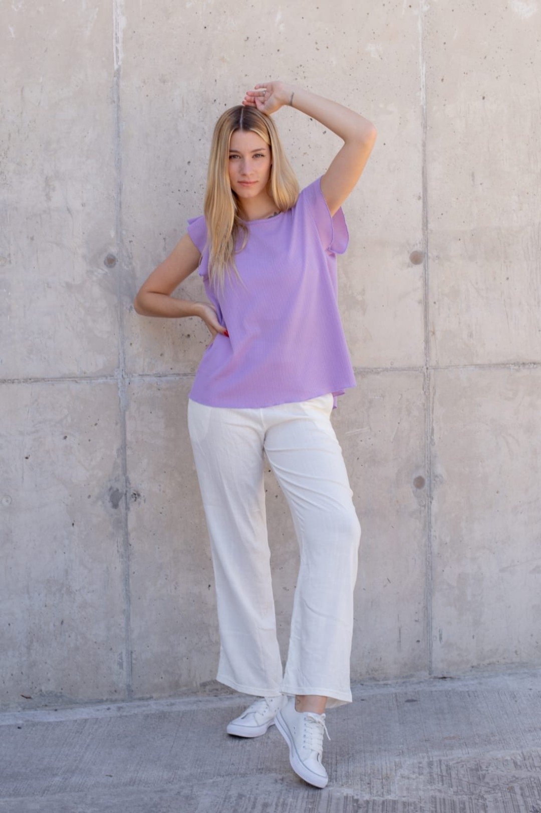 Blusa Wafle T. 3 al 8 (art. Gala) - Imagen 2