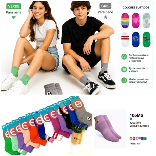 (art:105ms)elemento Media Juvenil Soquete Alto Unisex