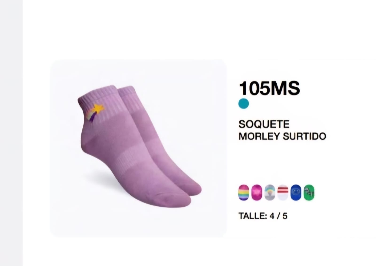 (art:105ms)elemento Media Juvenil Soquete Alto Unisex - Imagen 5