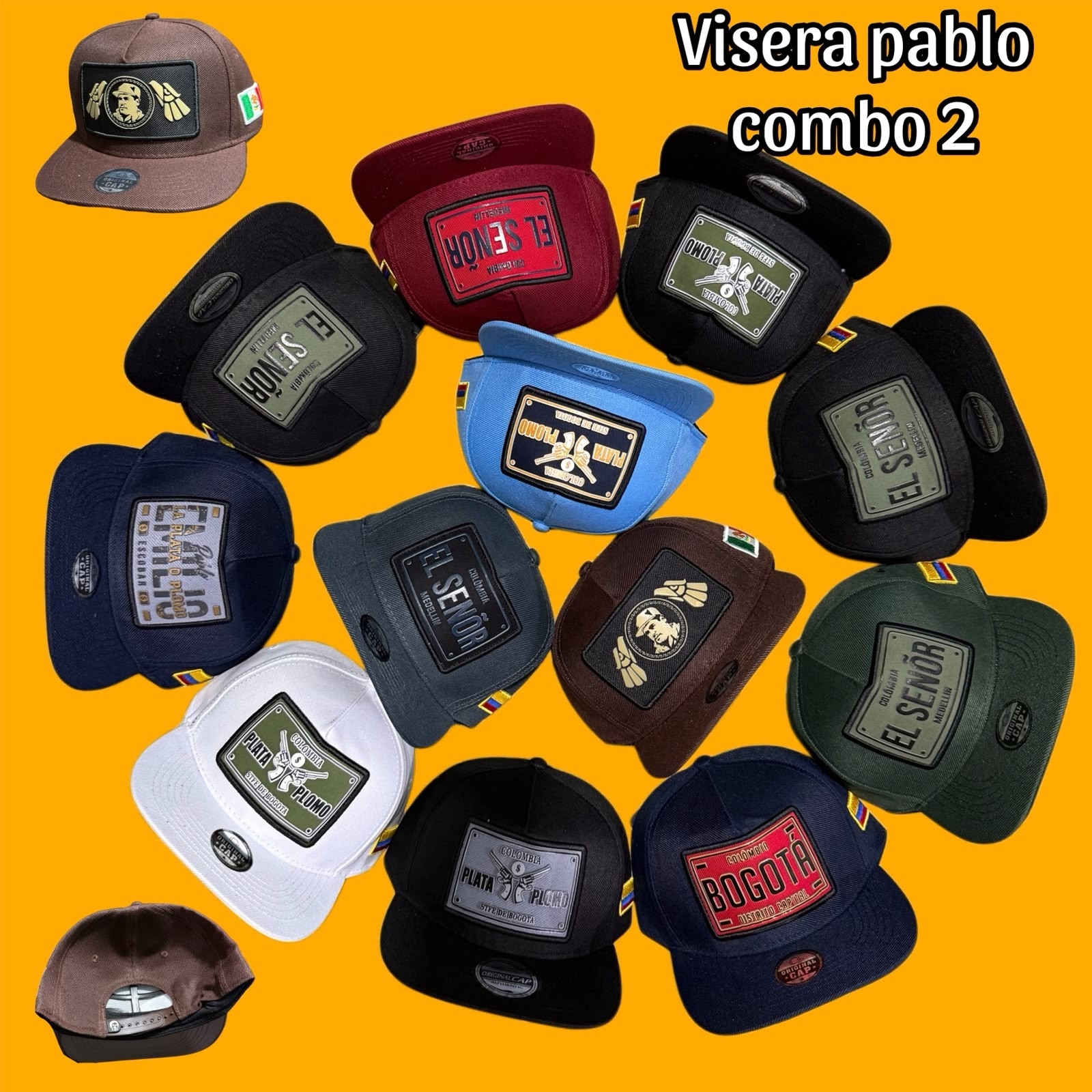 Gorros Plana Patrón el Chapo - Imagen 2