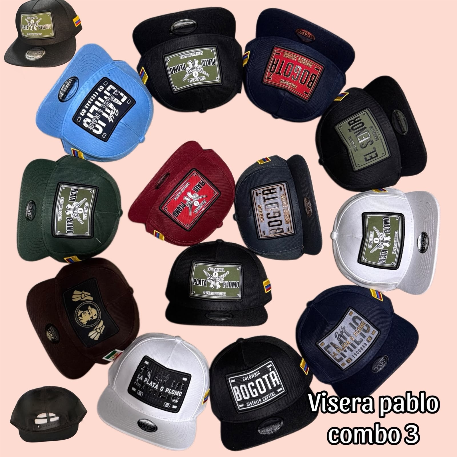 Gorros Plana Patrón el Chapo - Imagen 3