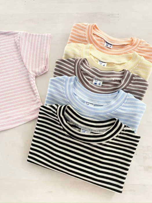 Remera de Nena Wafle Rayada