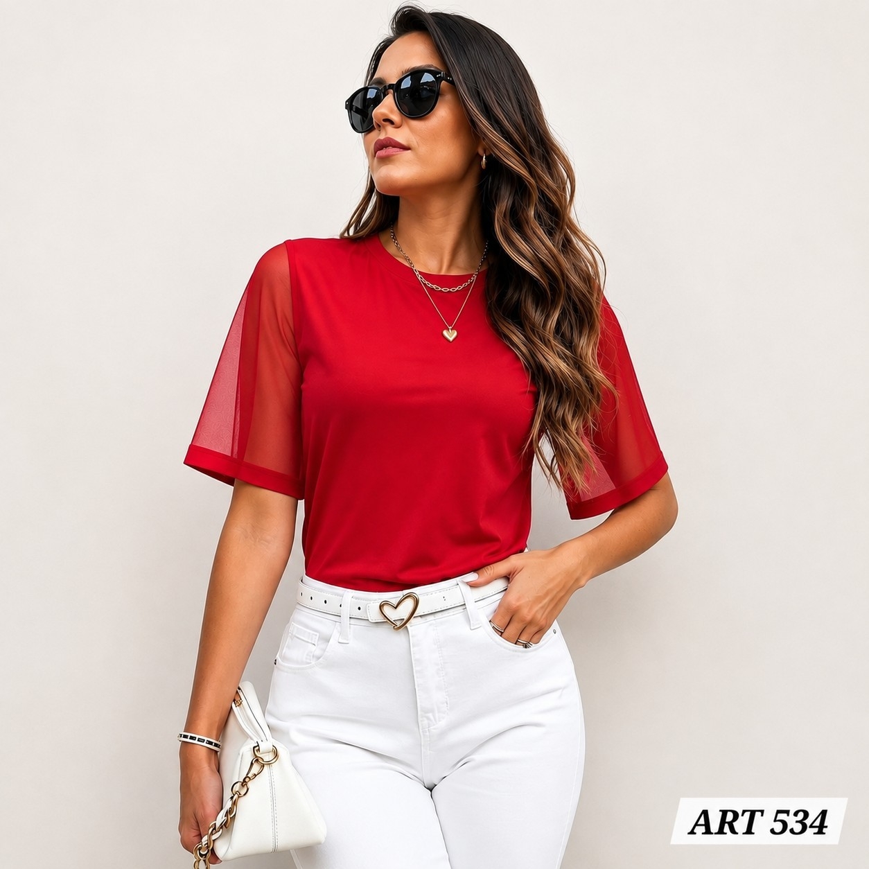Remeras Exclusivas Mangas Anchas Microtul - Imagen 3