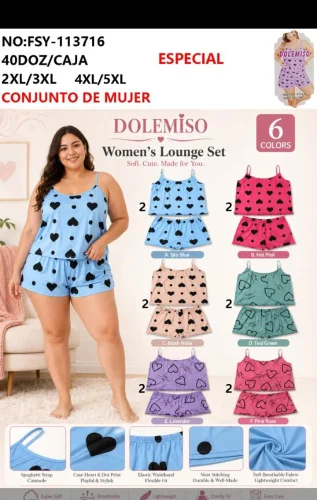 Pijamas Talle Especial Dolemiso