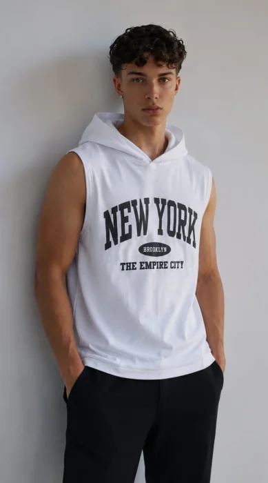 Musculosa New York C/capucha