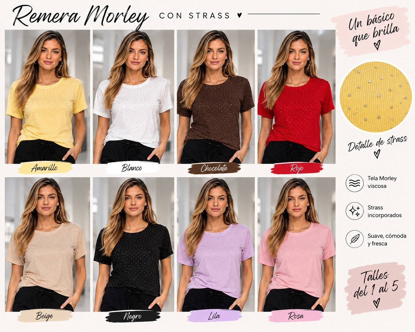 Remeras con Stras - Imagen 2