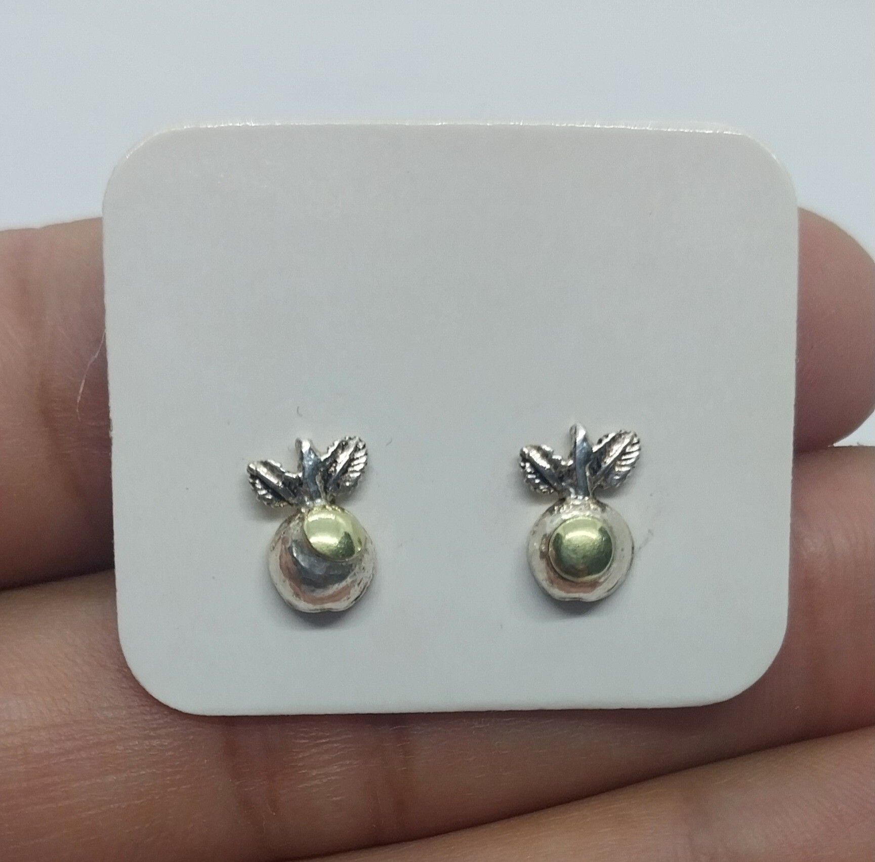 Aros Flor de Plata y Oro. - Imagen 2