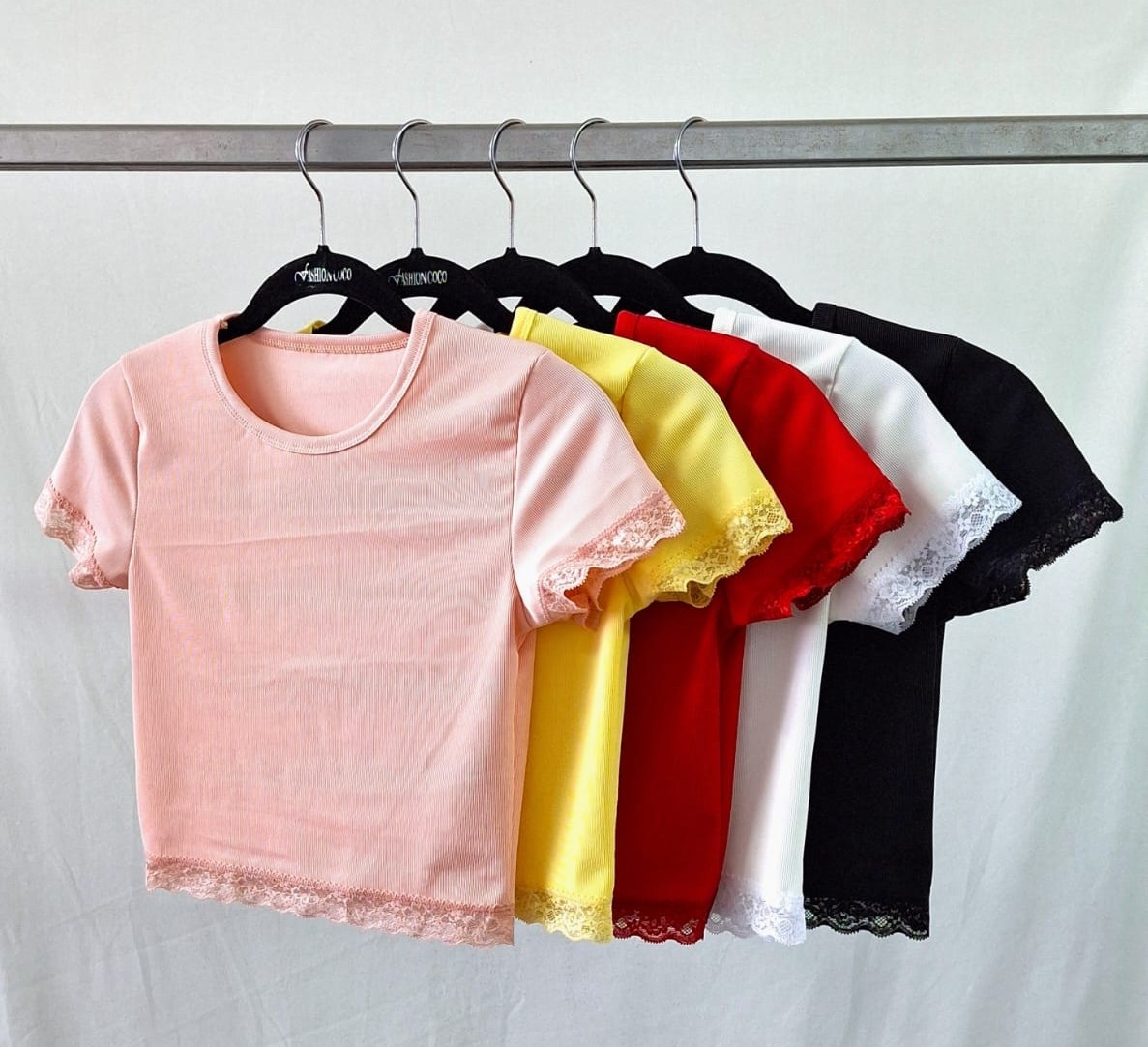 Remera Top Puntilla Manga Morley Cotton - Imagen 2
