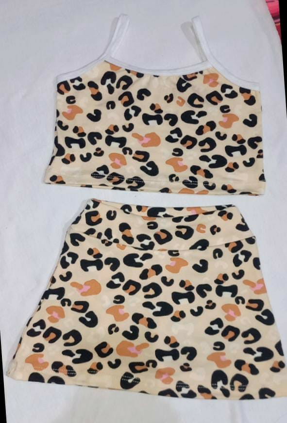 Conjuntos de Nena Top +short Pollera - Imagen 2