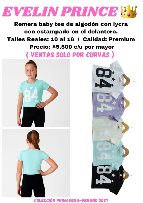 Remera Baby Tee 84