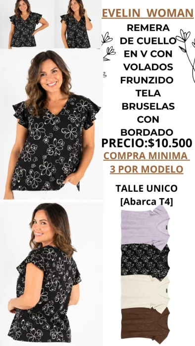 Remera con Volados