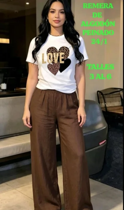 Remera de Algodón de Mujer