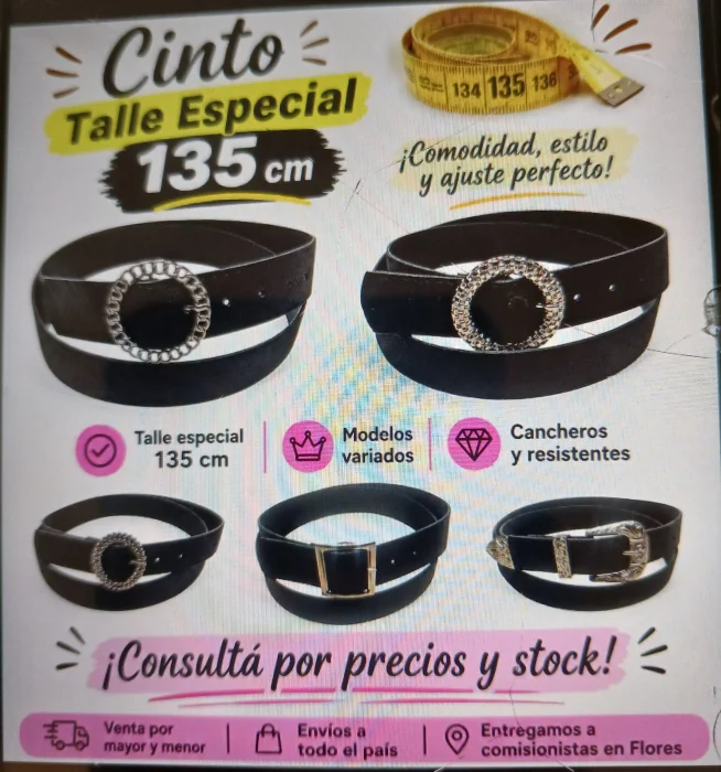 Cinto de Mujer Talle Especial