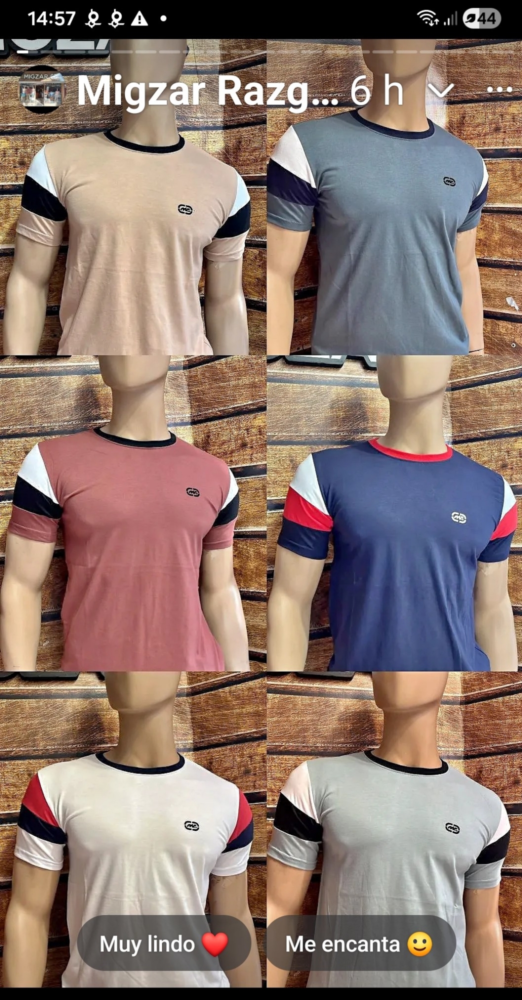 Remeras Mangas Combinadas - Imagen 2