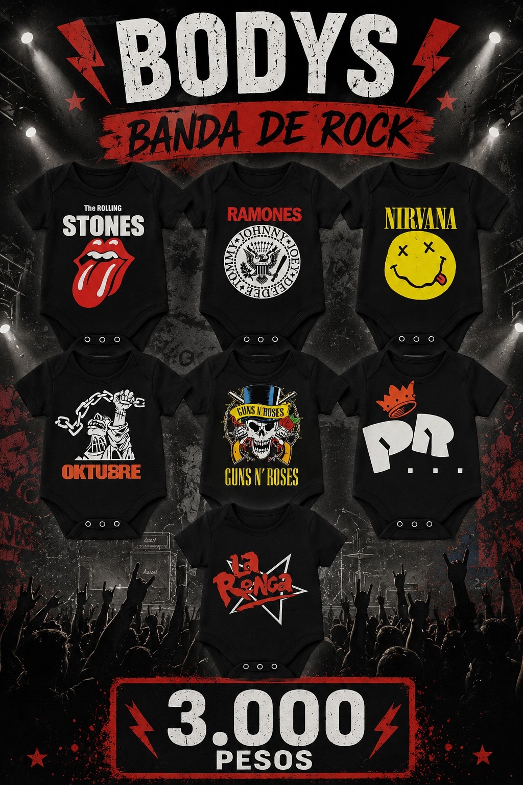 Bodys de Bandas de Rock - Imagen 2