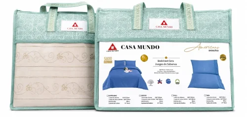 Juego de Sábanas Lisas con Bordado
