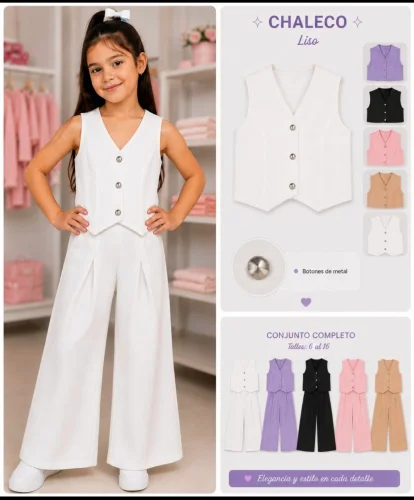 Conjunto Chaleco y Palazo