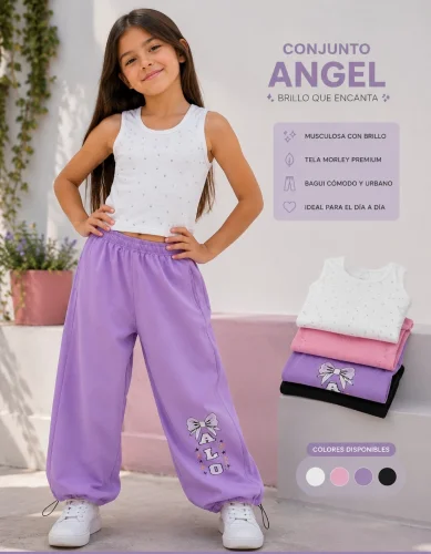 Conjunto Bagui con Top Brillo