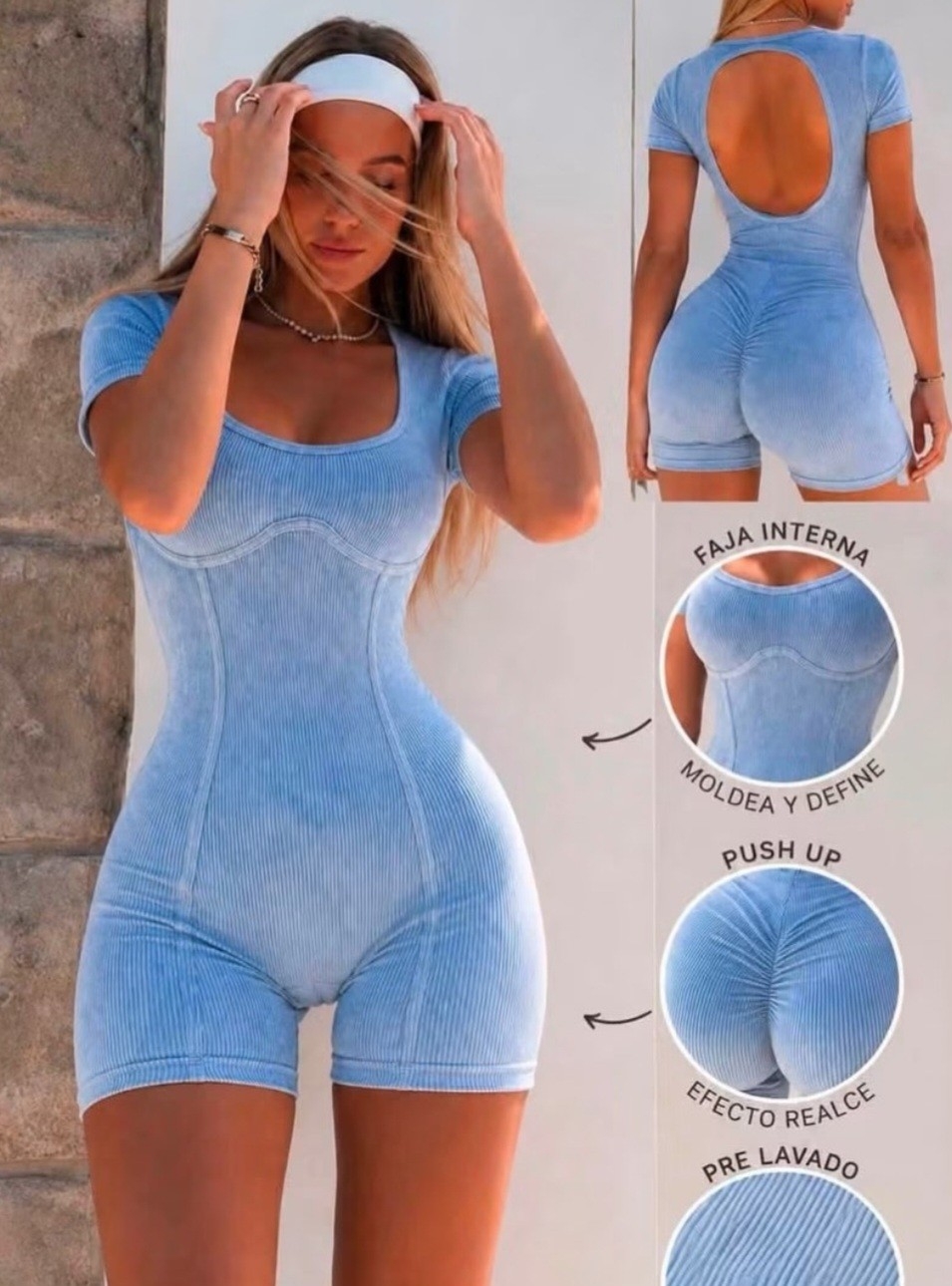 Catsuit Prelavado Push Up Capicua - Imagen 4