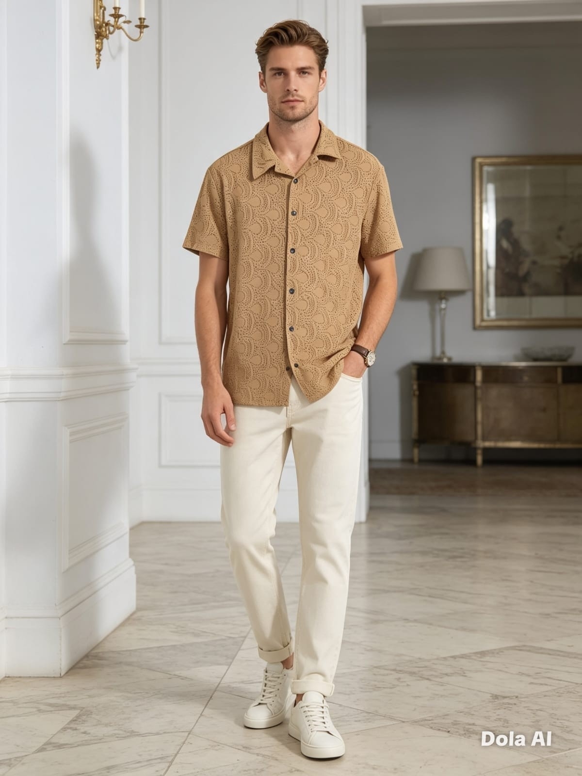 Camisas Broderi de Punto Hombre - Imagen 4
