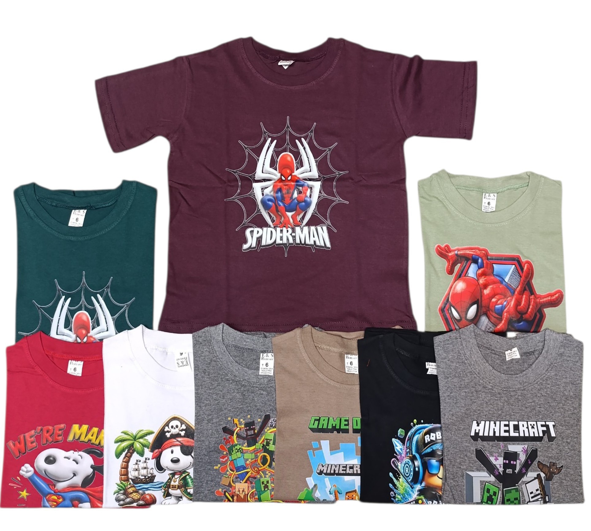 Remeras Oversise Niños Personajes - Imagen 2