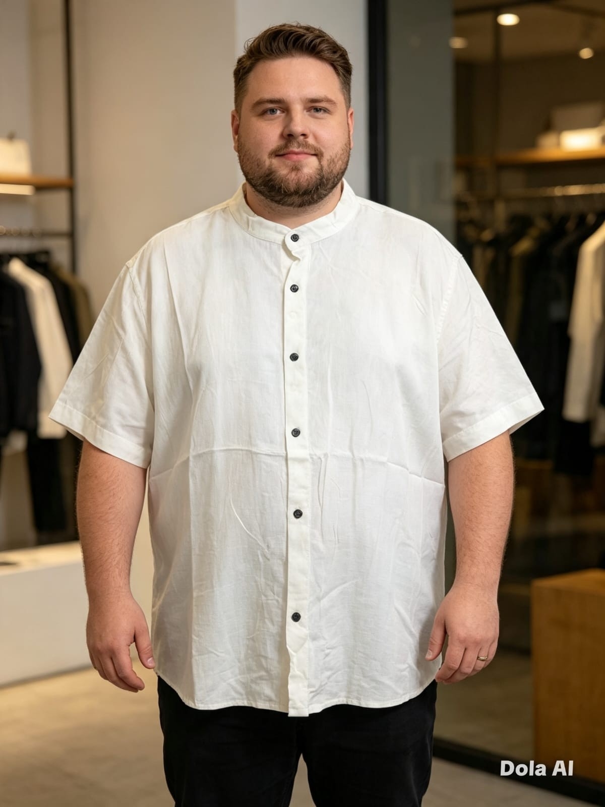 Camisas Lino de Hombre Talle Especial - Imagen 4