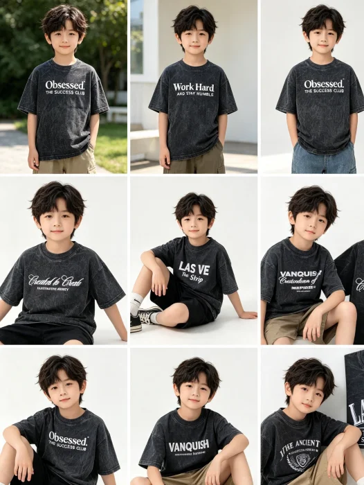Remeras Oversise Niños Nevados