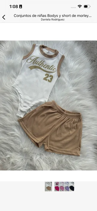 Conjunto Bodys de Niña Morley