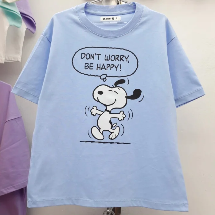 Snoopy Remera Oversize Algodón