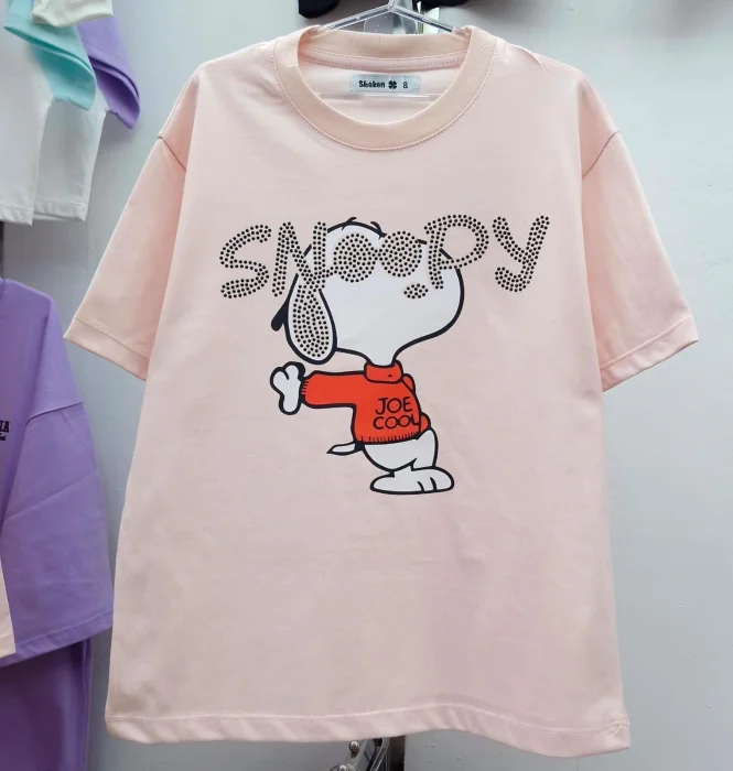 Snoopy Brillo Remera Oversize Algodón