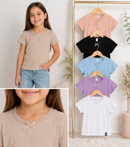 Remera  con Encaje
