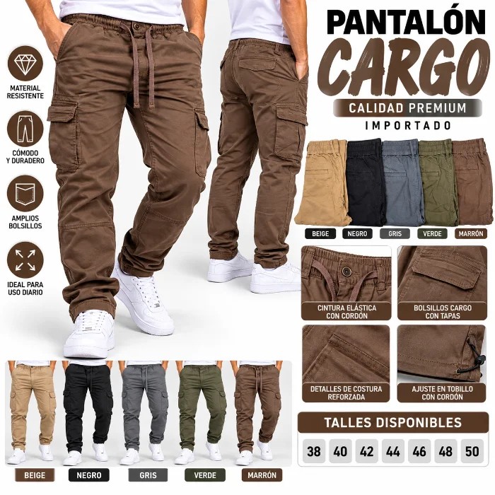 Pantalon Cargp Recto Importado