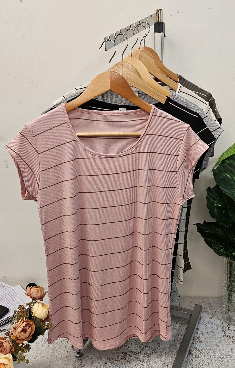 Remera Talle Especial Rayada Dama Morley - Imagen 2