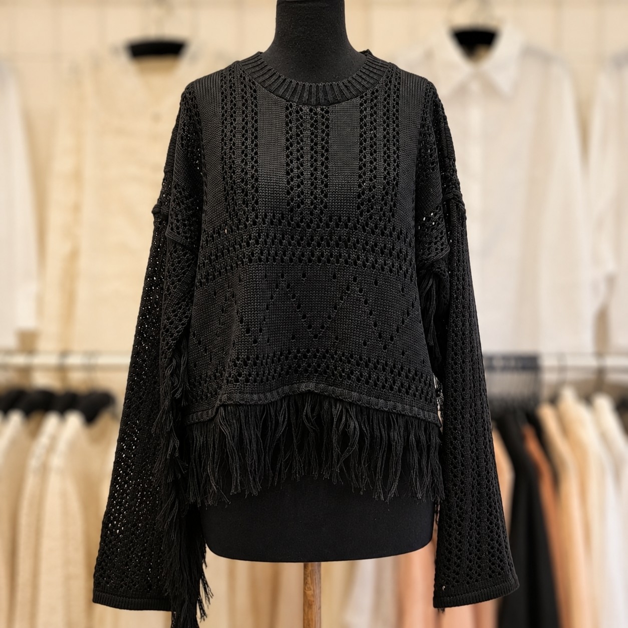 Sweater de Hilo con Fleco - Imagen 2