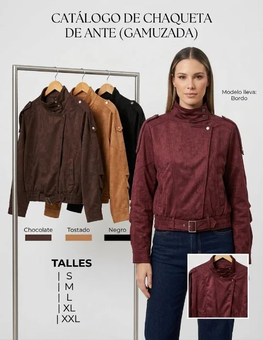 Jacket Bomber Gamuza