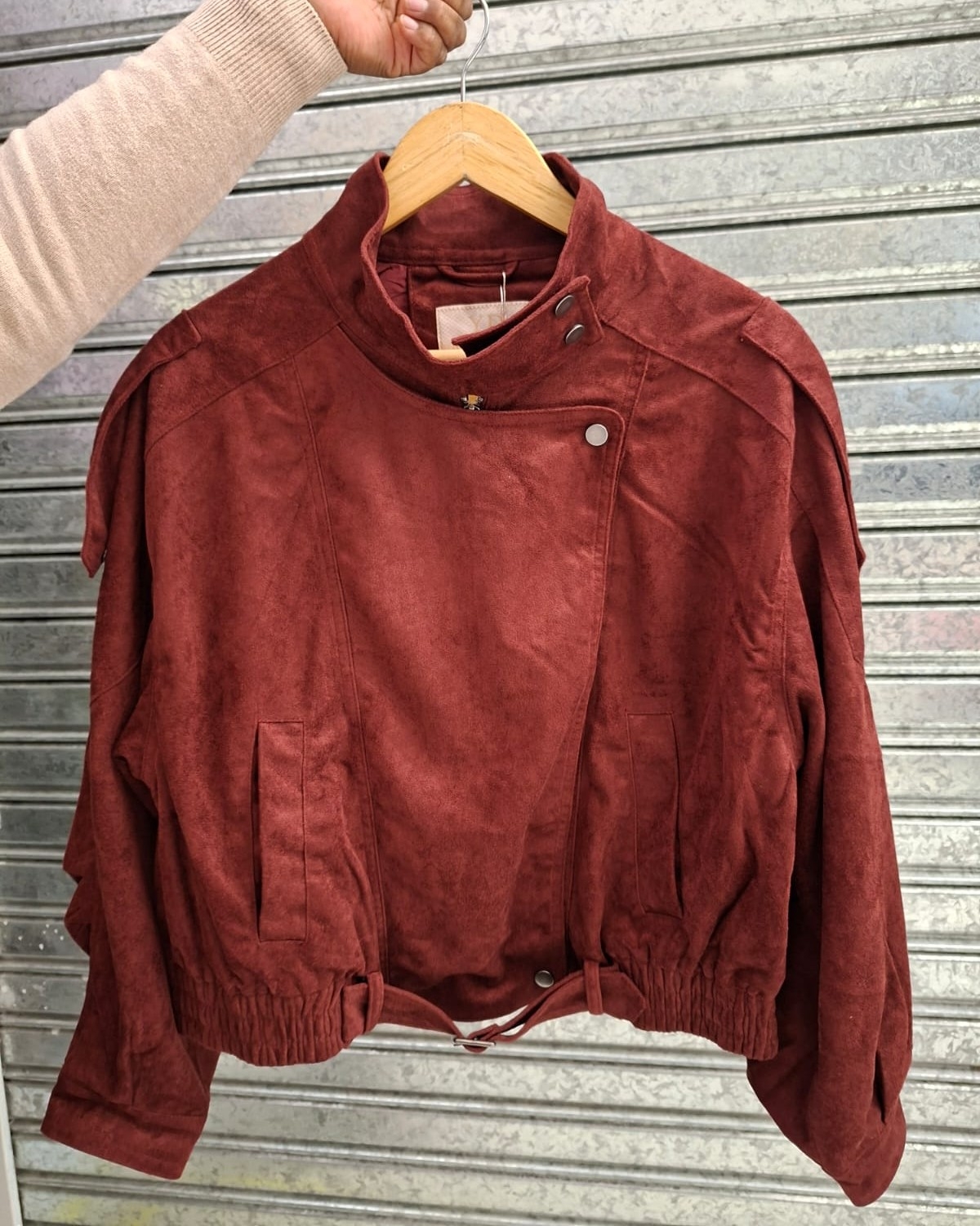 Jacket Bomber Gamuza - Imagen 2