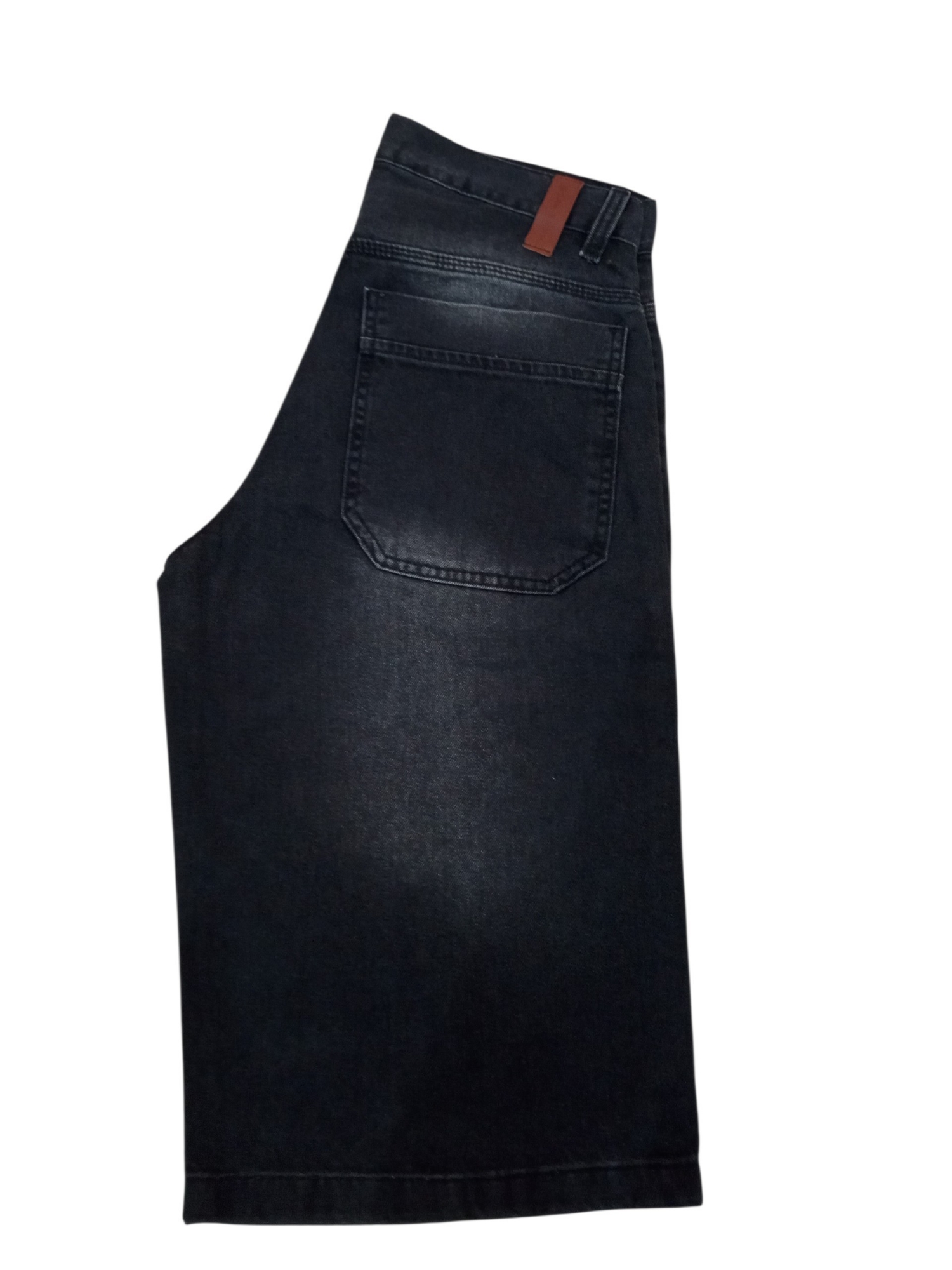 Bermuda Baggy Negro Foc. con Bigotes - Imagen 3