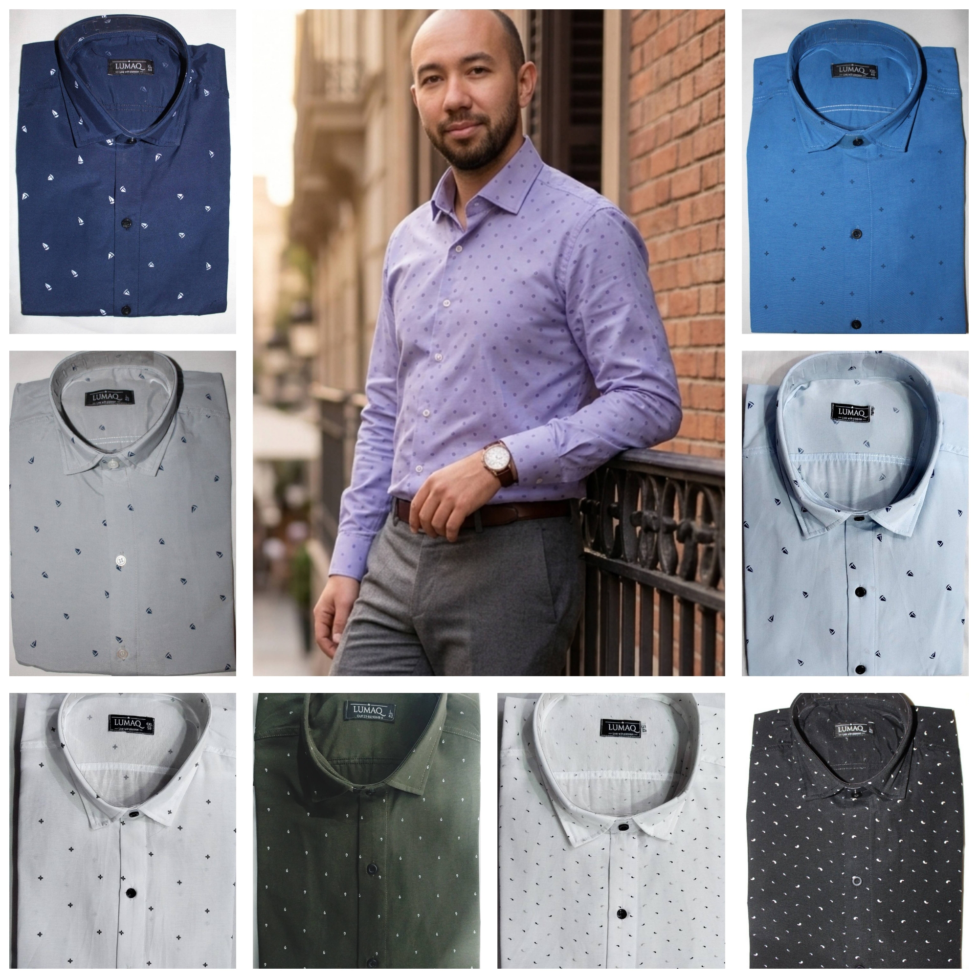 Camisas Estampadas Manga Larga - Imagen 2