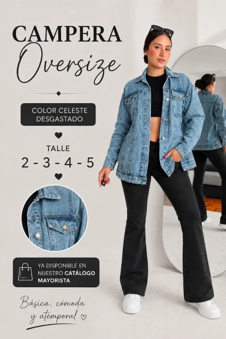Campera Jean Oversize