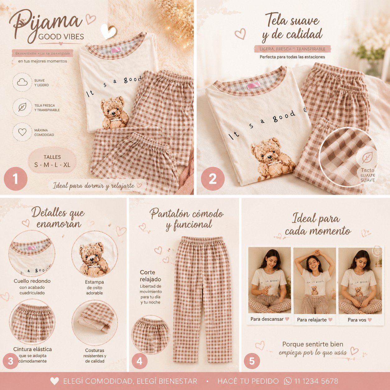 Pijamas 3 Piezas - Imagen 4
